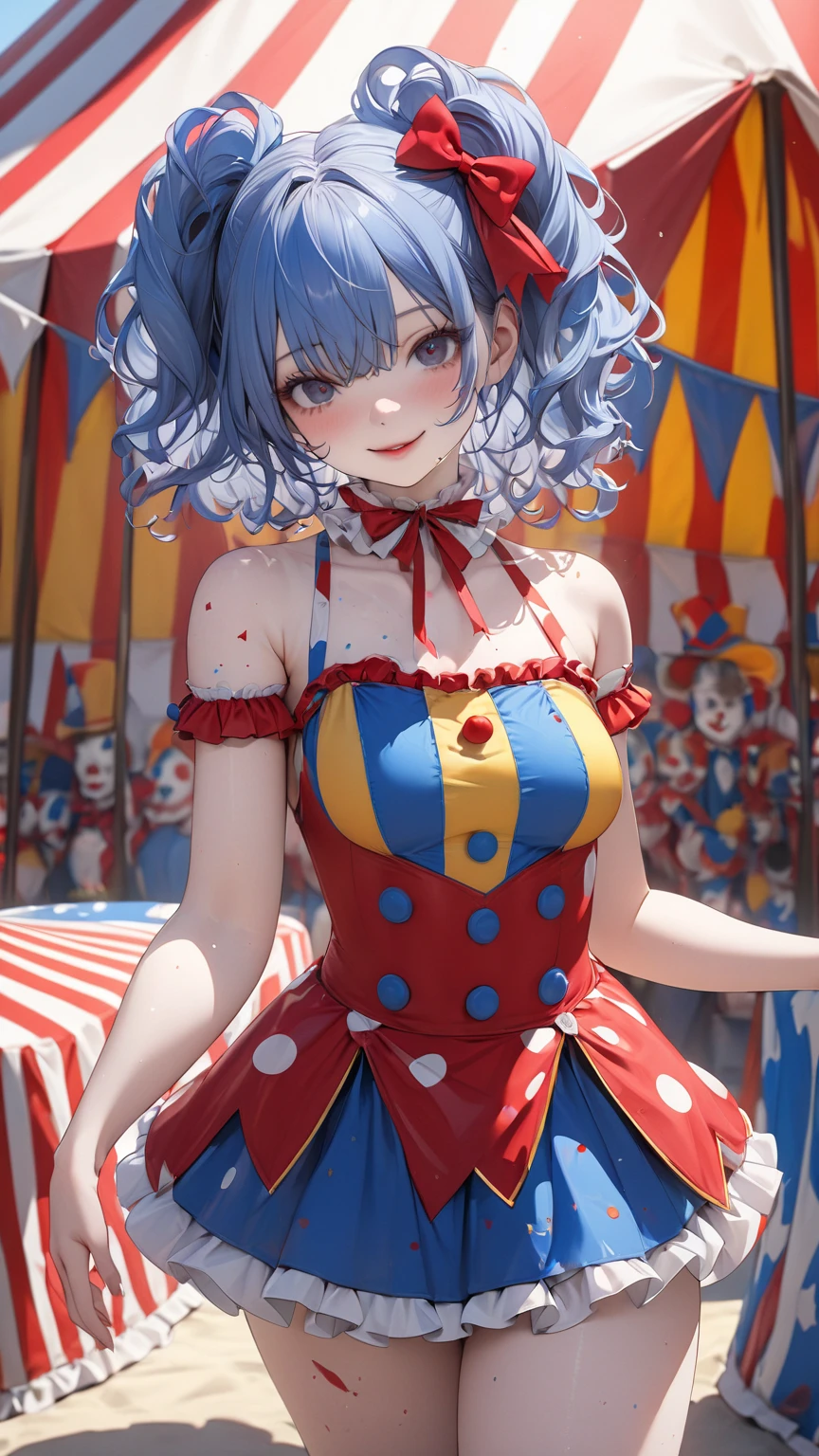Cute girl, clown 🤡, sexy body, it
