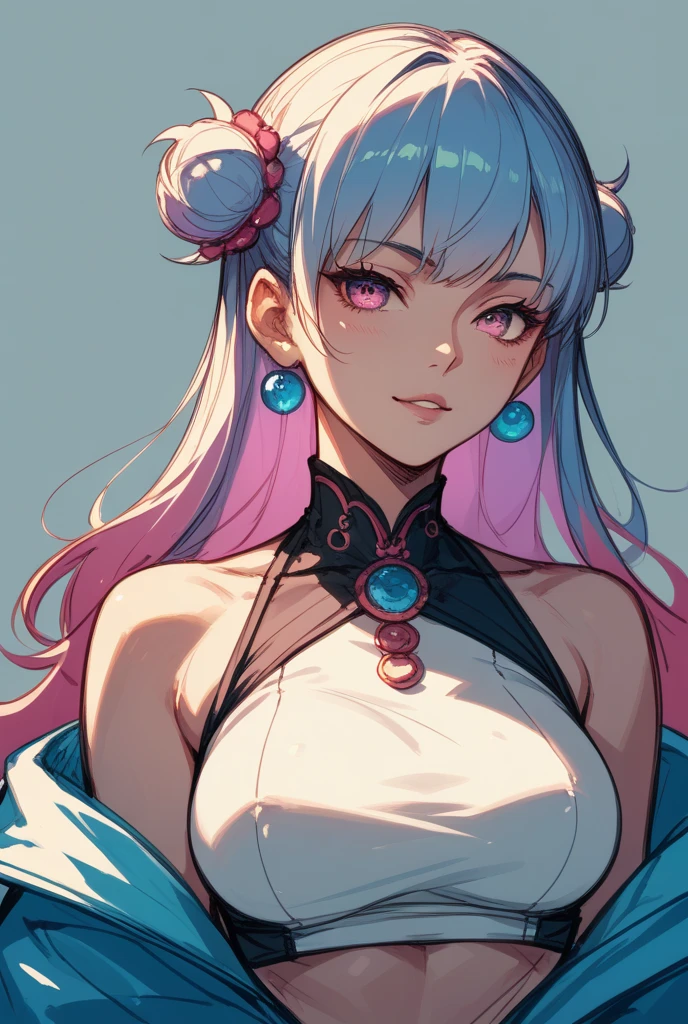 (((((((Vaporwave style,gasping,monochromatic world, using only shades of snowy white and green Guava and ruby,facial tattoo,pubic tattoo,tsundere,))))))(((off shoulders,high turtleneck kimono,corset,))) (((star necklace,blush:1.7,baggy cuffs,))), (geometric:1.1), ((1girl,under-aged,amazing,sharp focus,seductive girl,Solo,from above:1.2))(((Masterpiece,Best quality, offcial art, Beautiful and aesthetic:1.2))),((incredibly_absurdres,Golden ratio,)) (16k),((bust shot,focus on face:1.2,demon,sagging breasts)),(Physically-based rendering),Sharp focus, (((highdetailskin))),Intricately detailed clothing,Delicate pupils,heart pupilsreflected pupils,danfeng eye,((((detailed hair|middle hair|long bangs|Long bold side bangs|top bow|huge ahoge|high ponytail|french braid)))),Slender,(masterpiece sidelighting),(The sheen),(beautiful hair,beautiful eyes,)((unbelievable Ridiculous quality,blur background,sakura trees)),((extremely_Detailed_Eyes_and_face)),Movie girl,(Dynamic configuration: 1.2),Brilliant,Glossy, (Photorealistic), ((hairclip)), two-sided fabric,disheveled hair,Ultra-precise depiction, Ultra-detailed depiction,