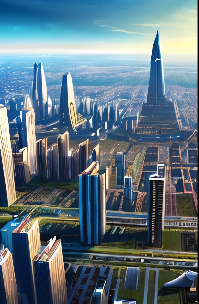 futuristic city with a massive tower and a massive bridge, big and structured valhalla city, ancient sci - fi city, in fantasy sci - fi city, aerial view of a cyberpunk city, sci - fi city, sci fi city, huge futuristic temple city, dark futuristic city, dystopian cyberpunk city, futuristic dystopian city, science - fiction matte painting