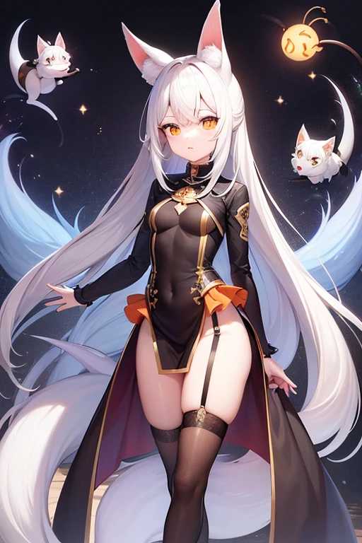 Mysterious,Girl in the magical forest - mermaid. Thorny black plants and strange red flowers.,Very long, shiny opalescent hair, Magical glowing eyes, A light smile, With cruel, sharp thorns,Midnight in the coniferous forest、Space sky background with lots of bright shining stars and planets, White hair Purple eyes White dress White hair Purple,eyeliner,Ruby Accessories,Circus,It continues,Utopian Fantasy,Pixiv,Red Eyes Pool Blue Eyes,Heterophobia,Scarlet Hair,Black Dress,wide,golden details,Red eyeliner,Head Accessories,Utopian Fantasy,Pixiv,Art Station Trends, steampunk, Cat ear