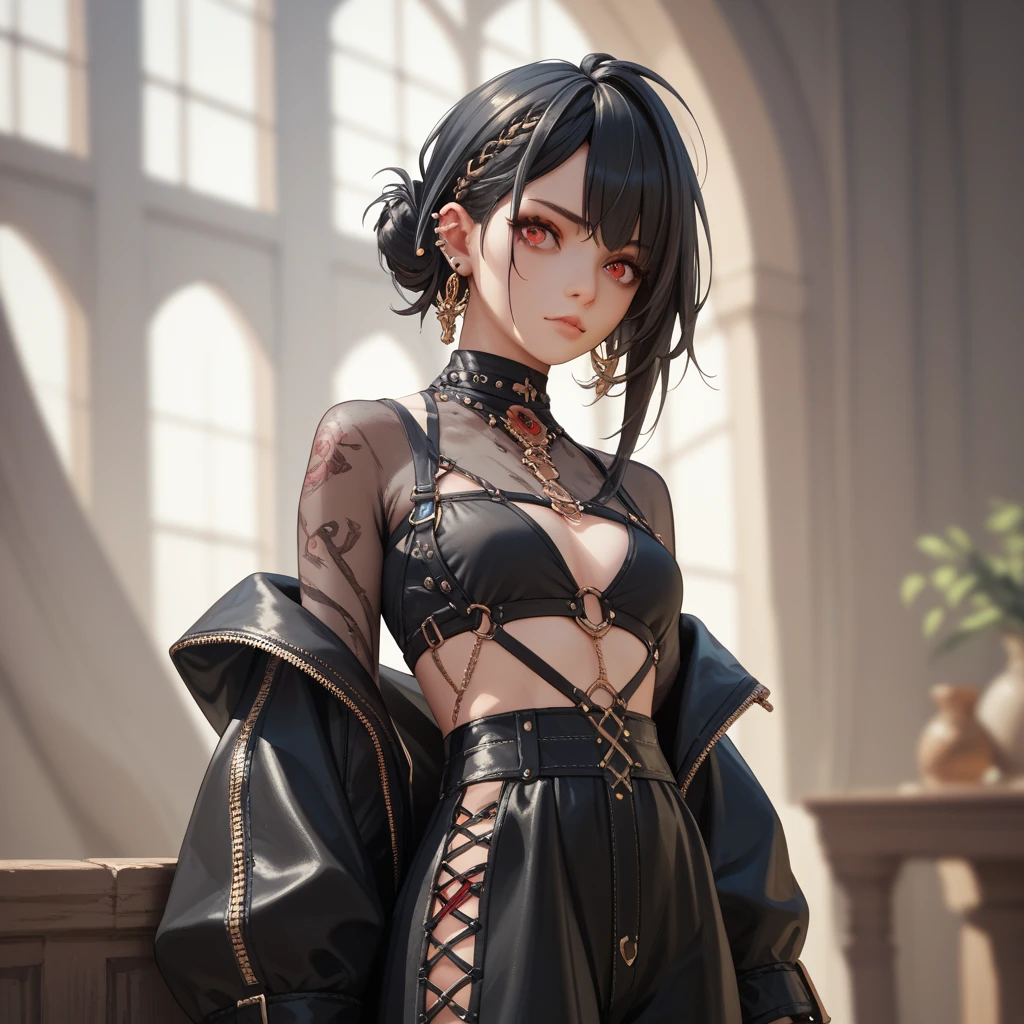 woman,Black Hair、short hair、Bobcut、Big eyebrows、成熟したwoman、Big Lips、Visible nipples、Large Breasts、L Cup Breast、Crying face、Watery eye、刑務所に排尿するwoman、Black maxi dress、Squat positions、Spread your legs、Sweat、barefoot、Front of body、In the cage、Round Glasses、Chained hands、Exposed armpits、Hairy armpits、Armpit hair