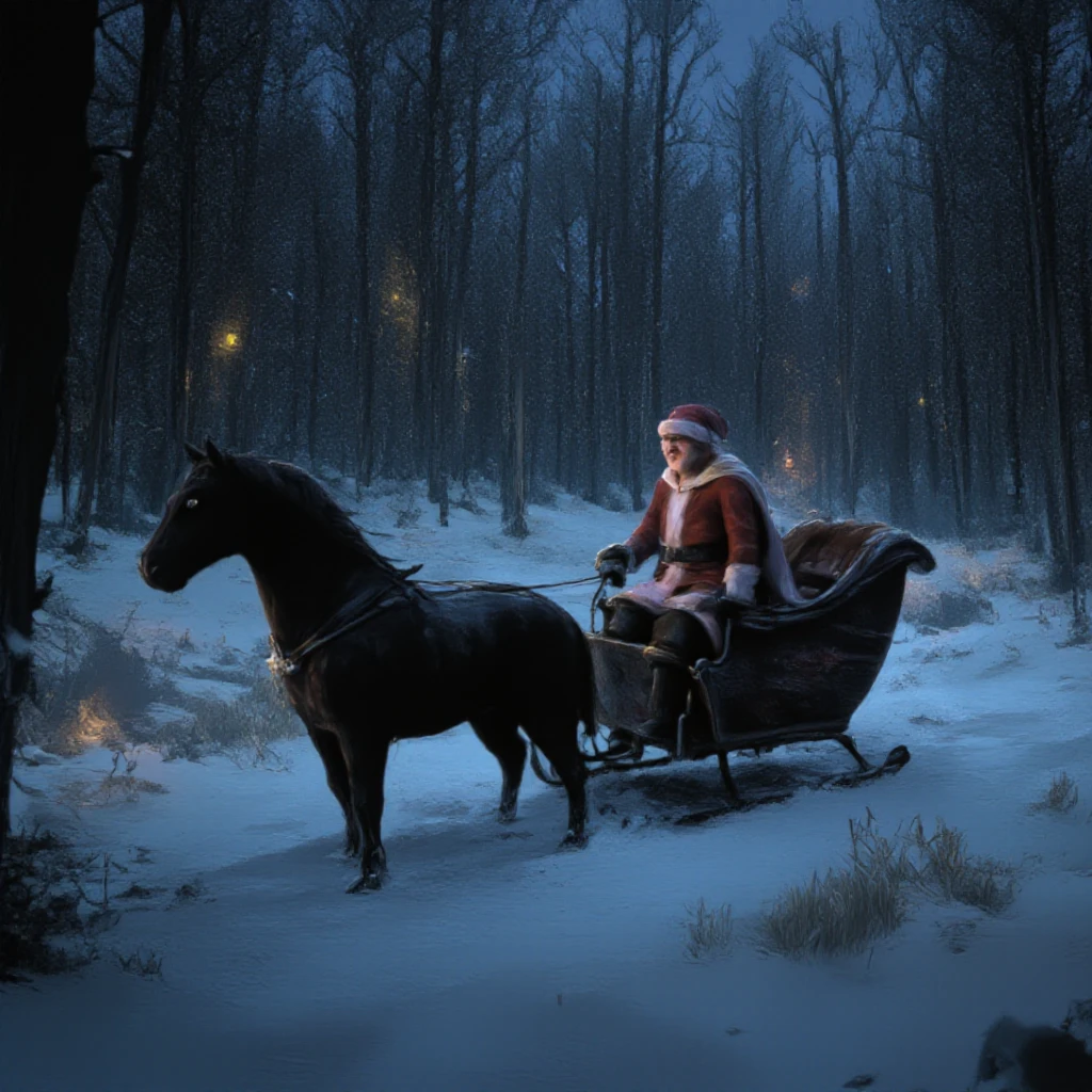 {
  "title": " Santa Claus and the Sleigh in the Chapultepec Forest ",
  "Description": {
    " Setting ": " Santa Claus driving his sleigh through the Chapultepec Forest, with trees decorated with Christmas lights .",
    "style": " Cinematic and detailed , capturing the texture of trees and lights .",
    "emotion": "Adventure and Serenity ,  with an atmosphere of winter tranquility ."
  }
}
