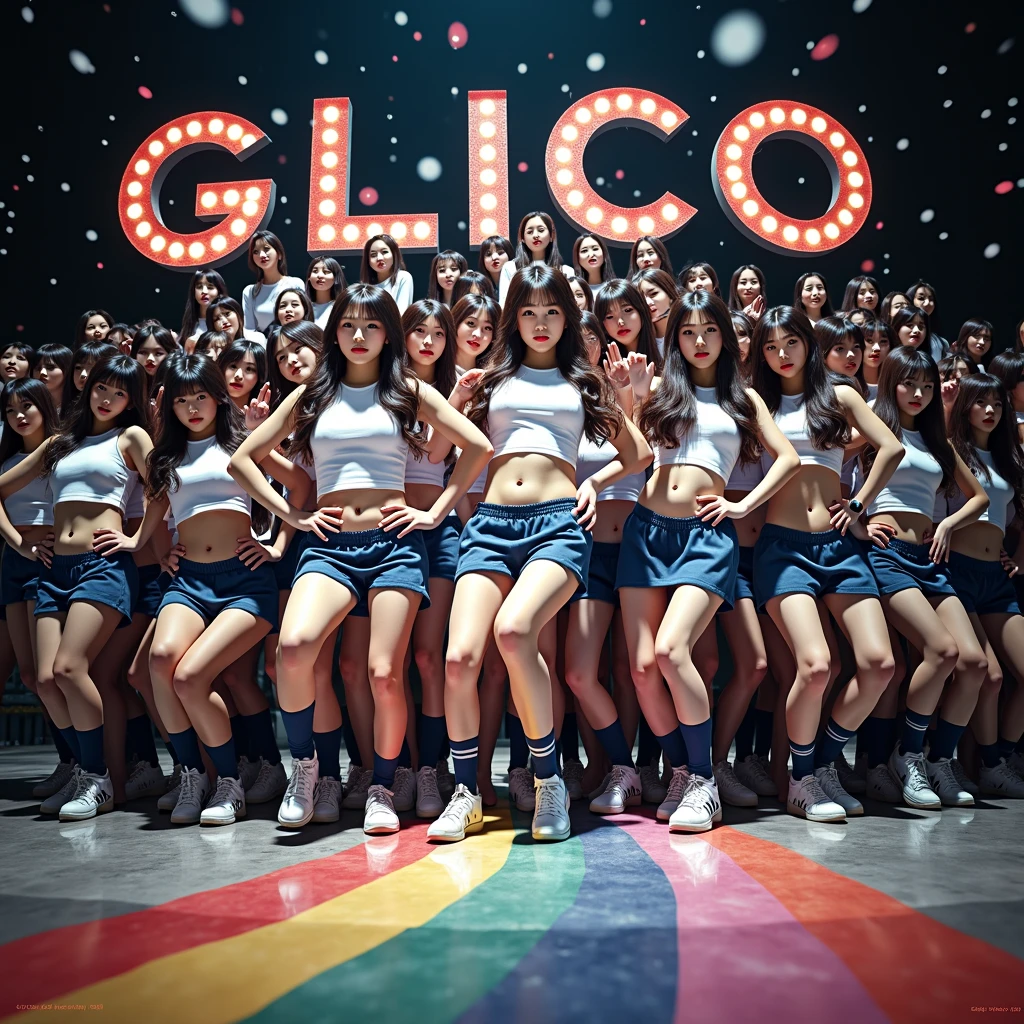 Generate a poster，Many sports youth，Take a photo together，Group photo 