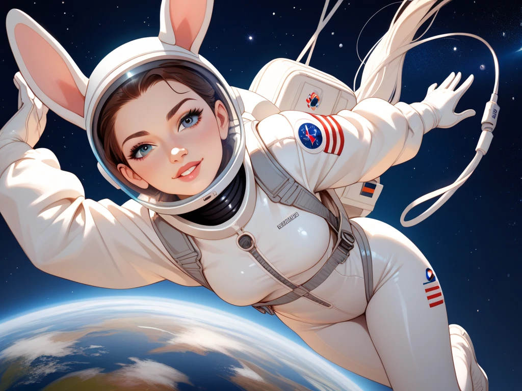 2 hares fly in space