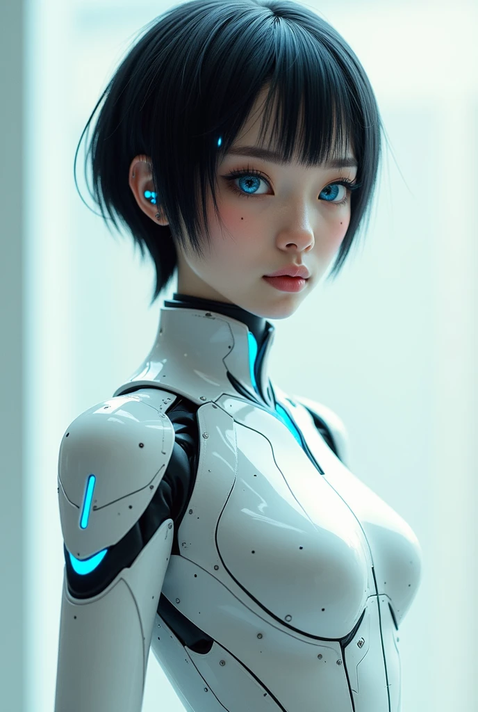 A robotic japanese school girl