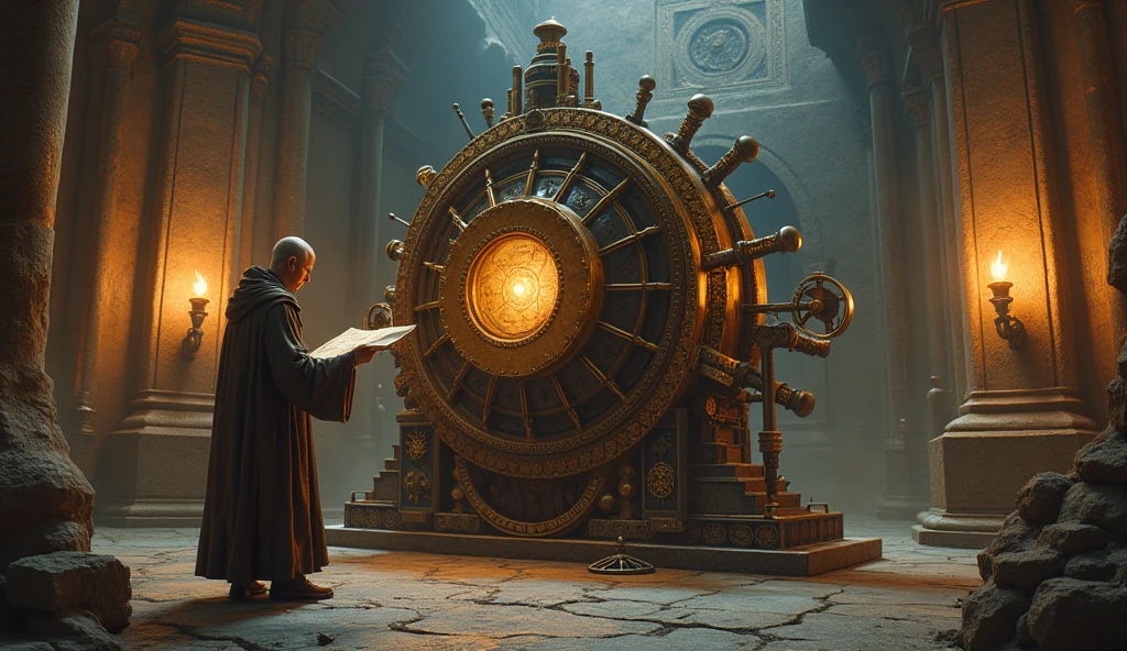 In a grand stone hall 2000 years ago, an ancient engineer dressed in ...