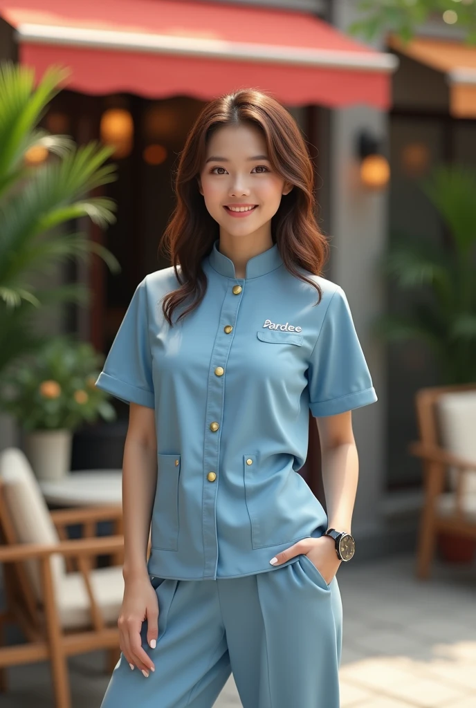 (bestquality,10,10,highres,masterpiece:1.2),ultra-detail,(Realistic,photorealistic portrait,photo-realistic:1.37),1 cute girl in the kitchen,oily shiny skin,bara,light smile,BDclothes,((blue shirt:1.3)),short sleeves,Shirt, trousers.,(navy_long_Pants Track:1.1), ((Kitchen Background)),dynamic angle,excited,face focus,Dynamic Poses,from behide,Ass Focus,masterpiece, bestquality, ultra realistic, hyper-detail, 8k resolution, RAW photo, crisp focus, ((Navy blue shirt:1.1)), short sleeves, Long Path, Perfect body, 2 mature women, 18yo, cinematic light,Blue sweatpants,Gymware,Correct anatomy,Complete body, Correct body, sharp face, Anatomically correct body, full entire body, Realistic gestures, long-haired, Realistic poses,Wear long shorts..,Long leg span,Shapely,Sculpting Girl, Beautiful skinny body, Shapely, mannequin mannequins