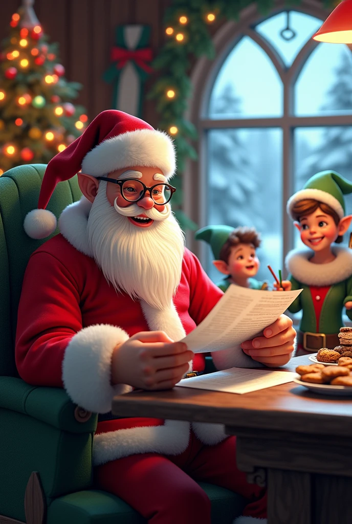 Mama Claus telling stories to children at cloth store, Mrs. Claus telling stories to children, 8K, High Quality, 