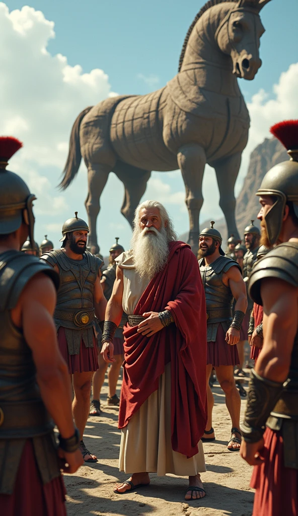 blurred image of a man in a blue robe walking in front of a group of men, biblical epic film, Filme 8K ainda, liderando espartanos na batalha, filme ainda 8k, na captura de tela do filme 300, por Scott M. Fischer, epic scene of Zeus, filme still de deus da guerra, ainda de um filme de fantasia, papel de parede hd
