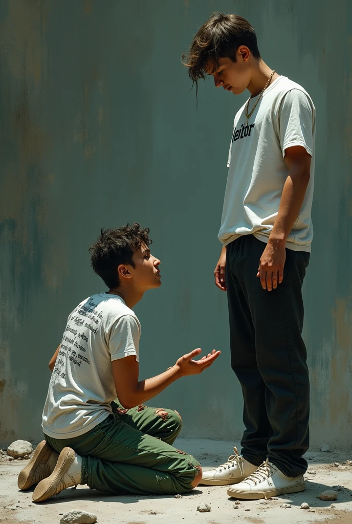 A boy instruct to save the earth