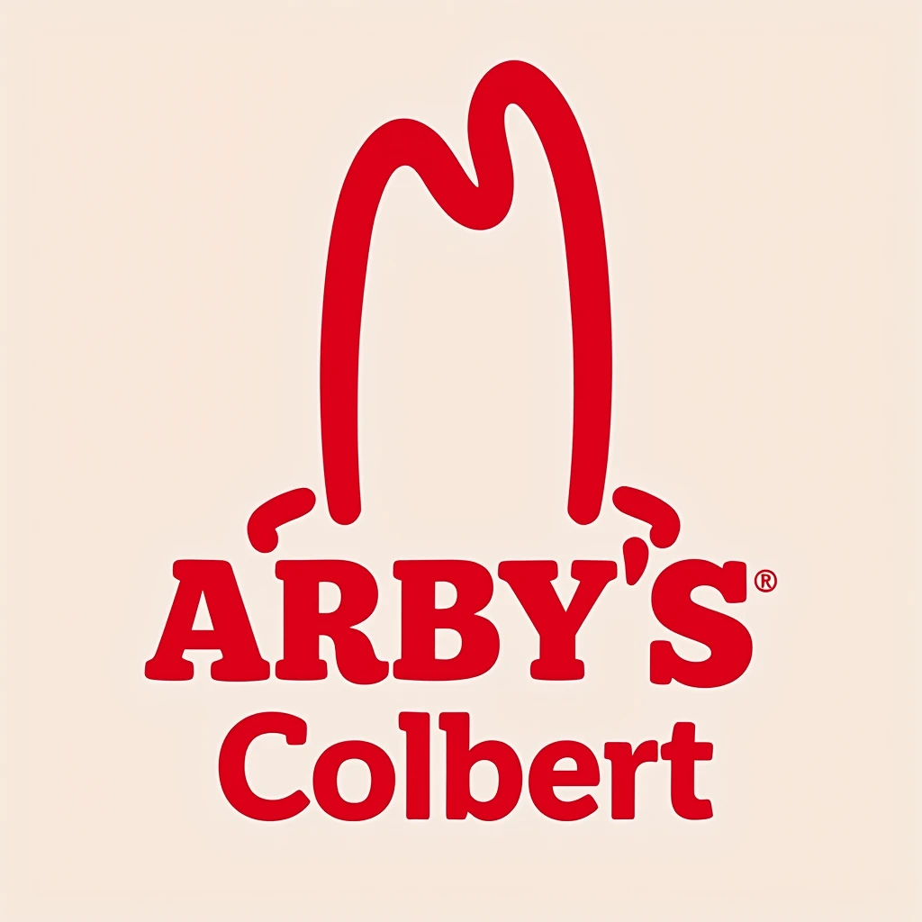 I need a logo that is a modification of the Arby’s symbol. It should feature the iconic hat but replace 'Arby’s' with 'Colbert'.

Key Requirements:
- Color Scheme: The entire logo needs to be in a red and white scheme.
- Font: The name 'Colbert' should be in the same style as the original Arby’s font.
- Design: No additional elements are required, just the name under the hat.

Ideal Skills:
- Graphic Design
- Logo Design
- Adobe Illustrator
- Attention to Detail

Experience with creating similar logo modifications would be an added advantage. Please provide a portfolio of your previous work.