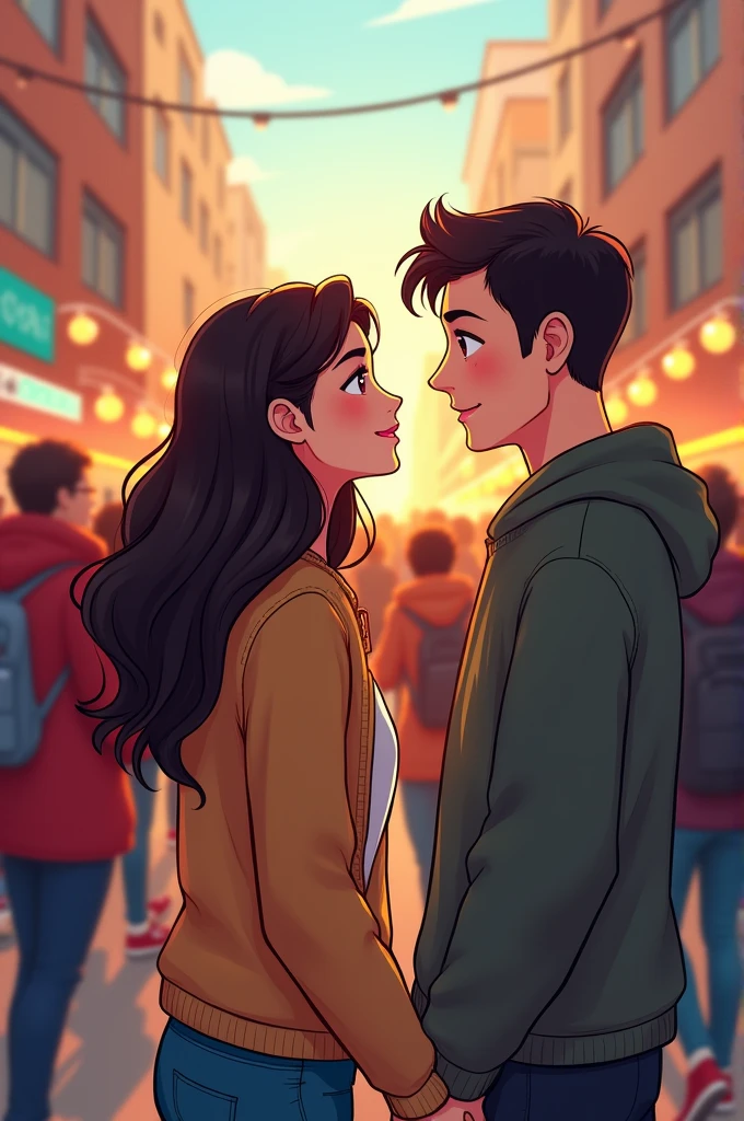 A woman hugs a stranger, mistaking her for a friend, but since she's her type, she decides it's okay and invites him out to dinner.