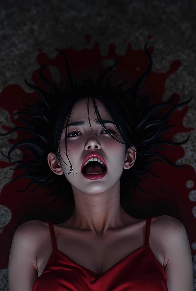 man killer, covered in blood, diffuse lighting highly detailed, dynamic pose, (look up:1.5), insanity
art by Yoshitaka Amano
