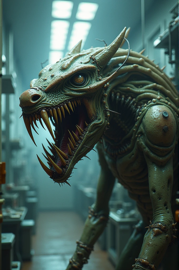 hyper realistic and highly detailed, an otherworldly horror Gabriel creature, half body portrait, cinematic, movie still, captured in the style of Sony Alpha A7 III camera, working at American diner