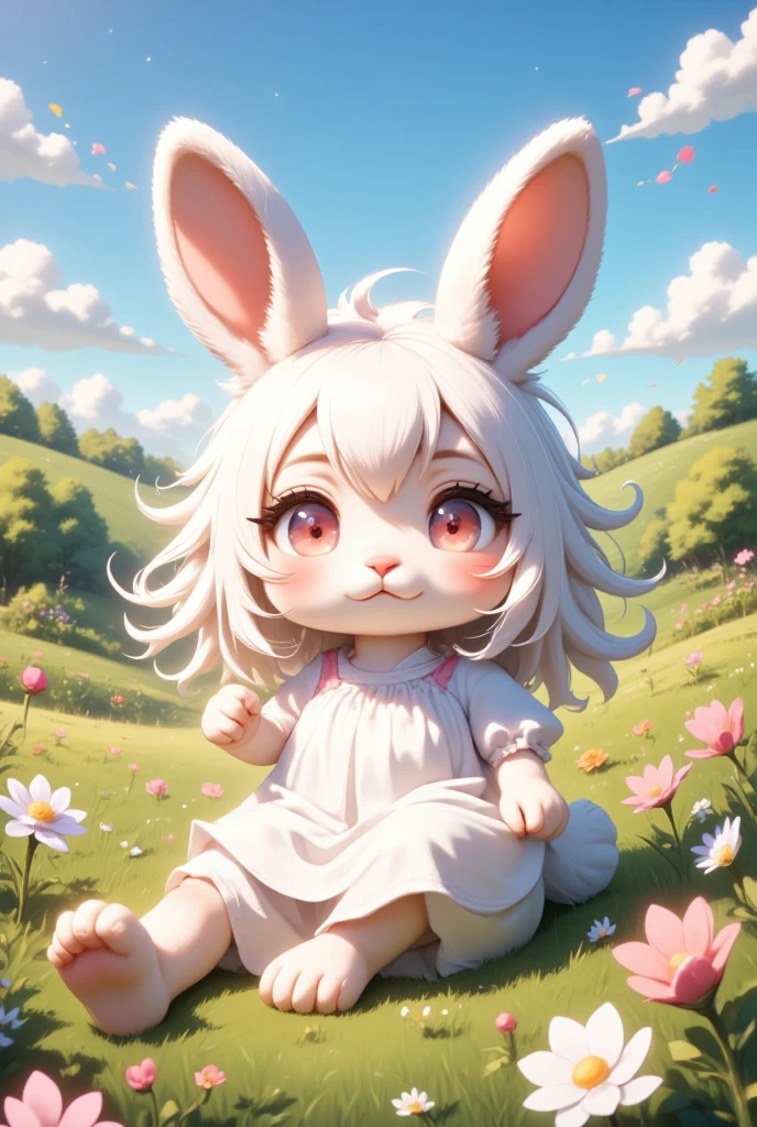 furry kemono rabbit girl. cute.