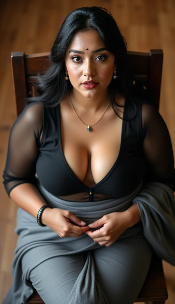 A beautiful South Indian 40 year old fatty women in Suit and boot