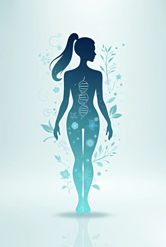 Concevez une illustration illustrant les aspects scientifiques des culottes menstruelles. Mettez en avant la technologie d'absorption, la conception anatomique et les éléments écologiques. Optez pour un style d'illustration moderne avec des éléments graphiques représentant la science et l'innovation. Évitez les détails trop réalistes et privilégiez des formes épurées et des nuances de couleurs représentant la sophistication de la science derrière ces sous-vêtements révolutionnaires.