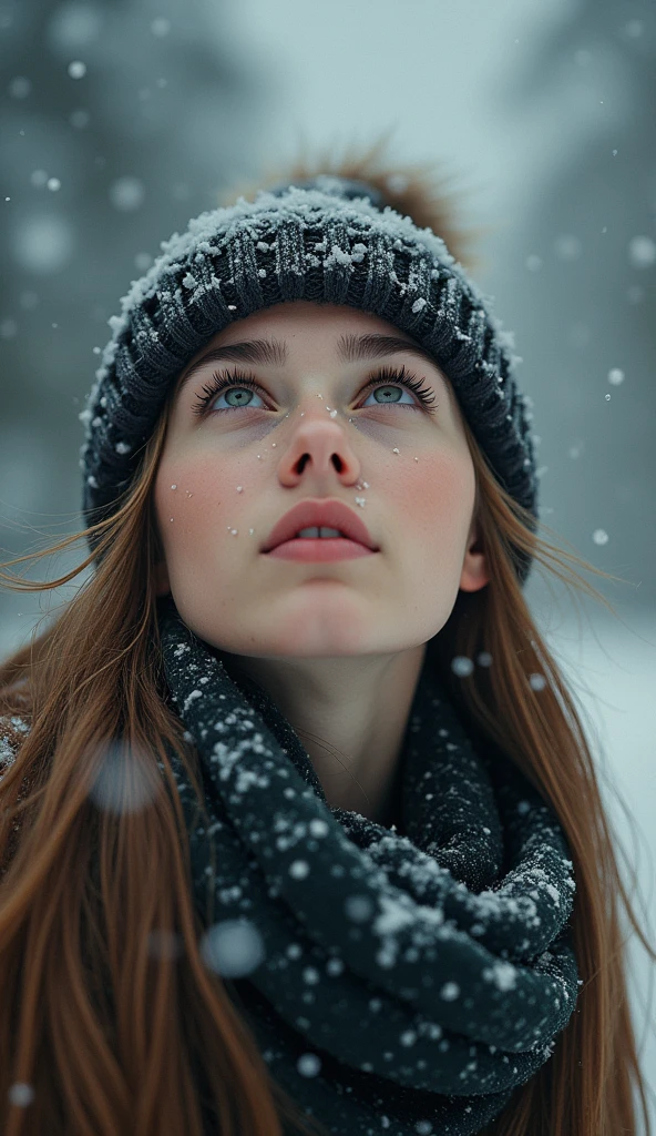 mosaic style portrait of realistic photo of <lora:sd15_SavannahRaeDemers_locon_64_v1-000006:1> SavannahRaeDemers, face, eyes, winter symbols