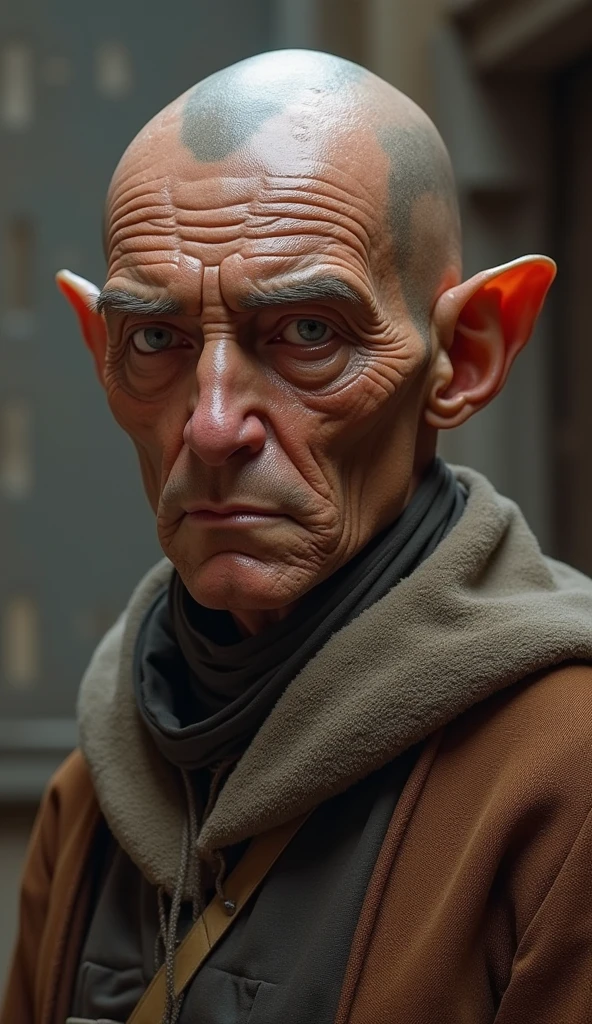 Very Handsome Dobby with a really big chiseled jawline and very big muscled Muscles is looking straight with sigma look inside his magic academy, Ultra realistic