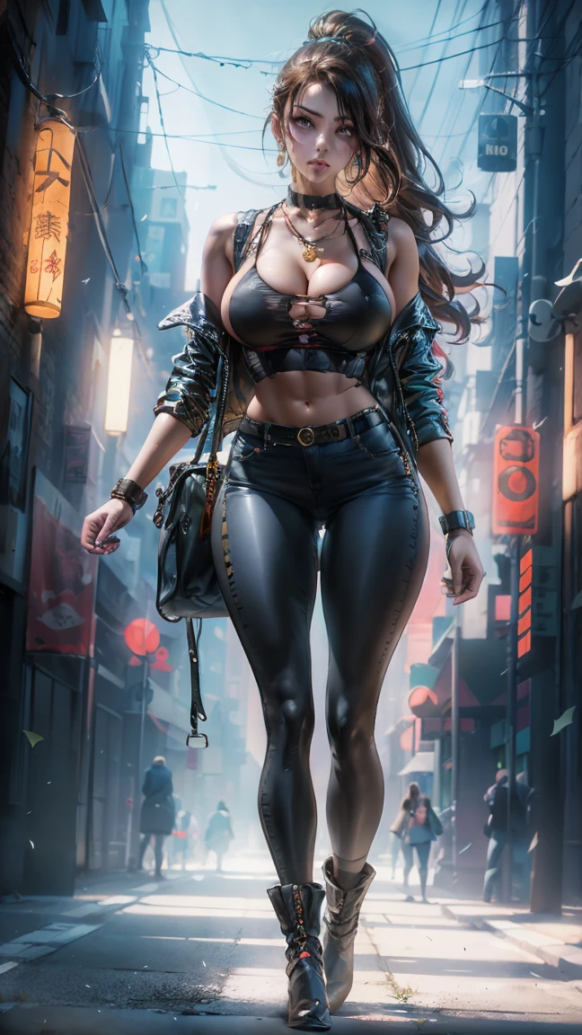 mechanical girl,(1girl: 1.3),((1 black girl with extremely cute and beautiful red hair)),((((black race)))),

(big breasts: 1.4),sagging breasts,(((short red hair: 1.35,cropped,redhead,very short hair)),((((heterochromia:1.5,eye1 red,eye2 white))),intricate eyes,beautiful detailed eyes,symmetrical eyes,(fat: 1.2),((((tan,dark skin,black skin:1.35,dark-skinned_female,dark skin:1.3,ebony skin,lustrous skin:1.5,bright skin: 1.5,shiny skin,very shiny skin,shiny body,illuminated skin,wet legs)))),(spider lower abdomen,narrow waist,wide hip ,athletic body,inflated legs,delicate and detailed fingers,hand with only five fingers,detailed body,human hands,(detailed face)),(((muscle legs,muscular thighs,muscular girl))),(strong and muscular,bodybuilder,strong body,muscular,feminine and muscular),(huge stature,tall stature,very tall girl),

cute,slutty,sensual,seductive look,seductive,erotic,enchanting,((nsfw)),

(fitted overalls: 1.3,suit unbuttoned),((mechanical tools on his clothing)),(((huge cleavage))),((wet clothes,intricate outfit,intricate clothes)),

(dynamic pose:1.0),embarrassed,(centered,scale to fit dimensions,Rule of thirds),

cyberpunk city by the ocean at night, with bright neon signs and dark stormy clouds and puddles, scenery:1.25,

highres, sharp focus, (ultra detailed, extremely detailed), (photorealistic artwork:1.37),(extremely detailed CG unity 8k wallpaper),((synthwave background theme)),(((vibrant colors))),(intricate background),(masterpiece),(best quality),