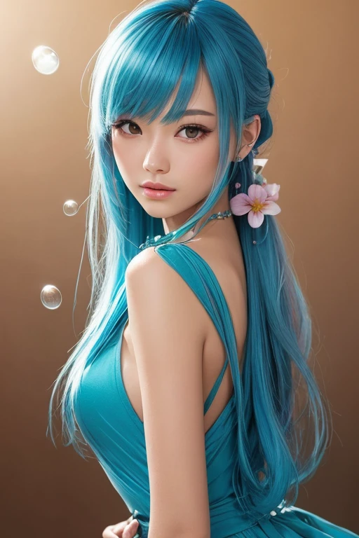 tmasterpiece,best qualtiy,hdr, hyper HD, 8K,Bokeh,Ultra-fine painting,Sharp focus,Physically-based rendering,Extreme detail description,closeup cleavage,1 mature woman,pop star,(little breast:1.2),slimfigure,perfect bodies,(rot|blue|A yellow-haired:1.2),Raised sexy,self-assured,ssmile,(Stylish summer wear:1.2),cinmatic lighting,softlighting,Beautiful posture,looking at viewert,(EOS 5D, 50 millimeters,F1.2,+0.7EV),