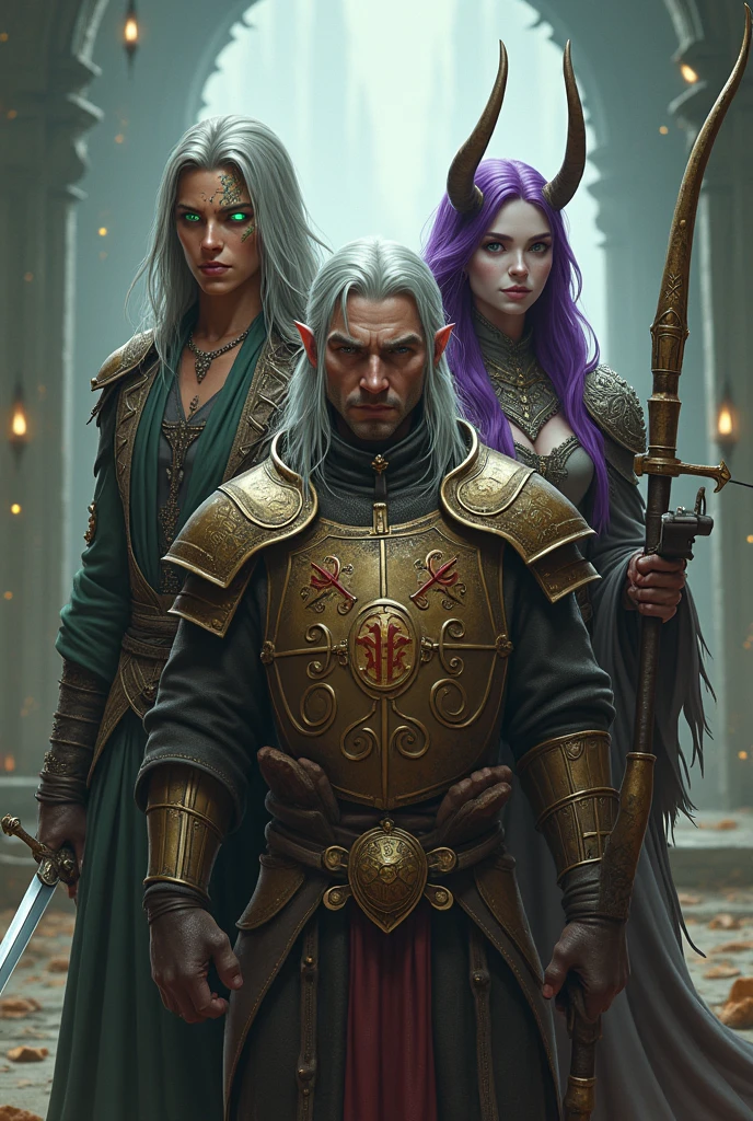 Vivid hoi4 [handpainted:photograph:0.5] close-up by  Ruan Jia and  (Norman Rockwell:0.5) and (John Singer Sargent:0.5) of  fight between (fit handsome  older elf man with warrior god) with (beautiful elegant femme fatale evil elf warrior in leather flowing dress  crouching), sinister,  D&D, dnd, action, dramatic, dramatic cinematic lighting, evil, snarl, looking at viewer, fully clothed, ornate leather armor, aesthetic, menacing, fantasy, chaotic, bokeh, intricately detailed, Symmetry,  snowy, wet, Winter sunset overlooking mountains, Hyper-Realistic, Ultra Resolution, desolate, darkwave, southern gothic, gothic, witchcore, iridescence, beautiful hands, HQ,  8K, Fable III, Christmas, shot on Canon 5D, masterpiece [oil painting:hyperrealism:0.5] in the style of  (Mike Mignola:0.5)