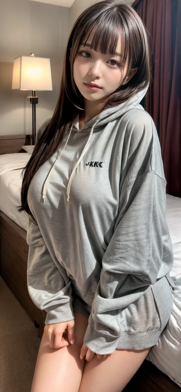 A 25-year-old woman in a white nurse uniform sits with her legs apart, Exposing panties. nurse ÉO H15, Wearing NIKE DY 7 ILt& short black socks, Wearing nurse clothes, nurse, nurse girl, Wear short black socks, Sitting in thigh-high ブラックsocks, Wearing a pink blouse,