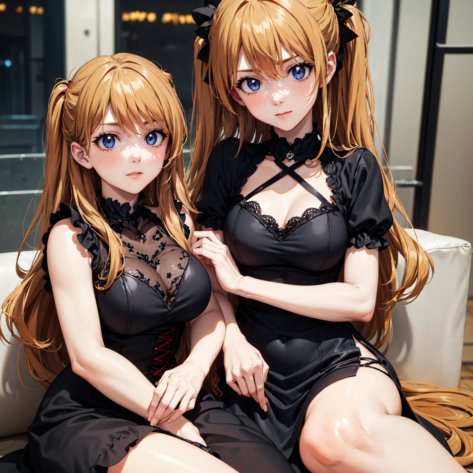 ( top quality,masterpiece:1.2),(Anime Style, comical noir style :1.1), one girl , Cute Style ,Adorable, extremely detailed eyes, face with extra detail, very fine hair,8k,resolution, Gothic Dresses , gothic punk 