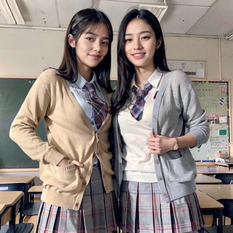 8K, RAW Portrait (Japanese women),masterpiece、Photorealistic:1.3、Realistic, Ultra-high resolution, Highest quality, Real Life Photos ,( in the evening :1.1),nsfw
((((2 girls:1.5)))), (((Two girls showing off their panties in a room)))、(Beautiful Face:1.1)、日本の2 girls,((Two Japanese High School Girls))、((Two real high school girls))、((Japan High School Uniforms:1.6))、(((cardigan)))、In the classroom、 ((Dark brown eyes:1.2))、(Realistic skin texture:1.3)、(Immersive atmosphere:0.8、Chiaroscuro:1.2) 、(Look Viewer:1.3)、((Embarrassed look))、((From belowの天井:1.2))、(smile:1.2)、((((She's wearing tiny white silk panties))))、((Panty shot))、((A woman rolling up her skirt))、((From below:1.15))、((Close up on crotch:1.))、((Panty shot))、((Open shirt:1.4))、((Spread your legs wide:1.6))、((((My pants are digging in.))))、Nipples are visible、Showing off nipples