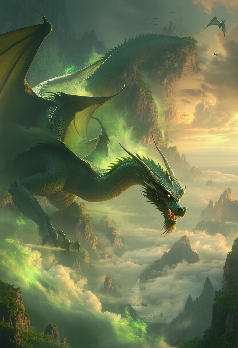 dragon、green