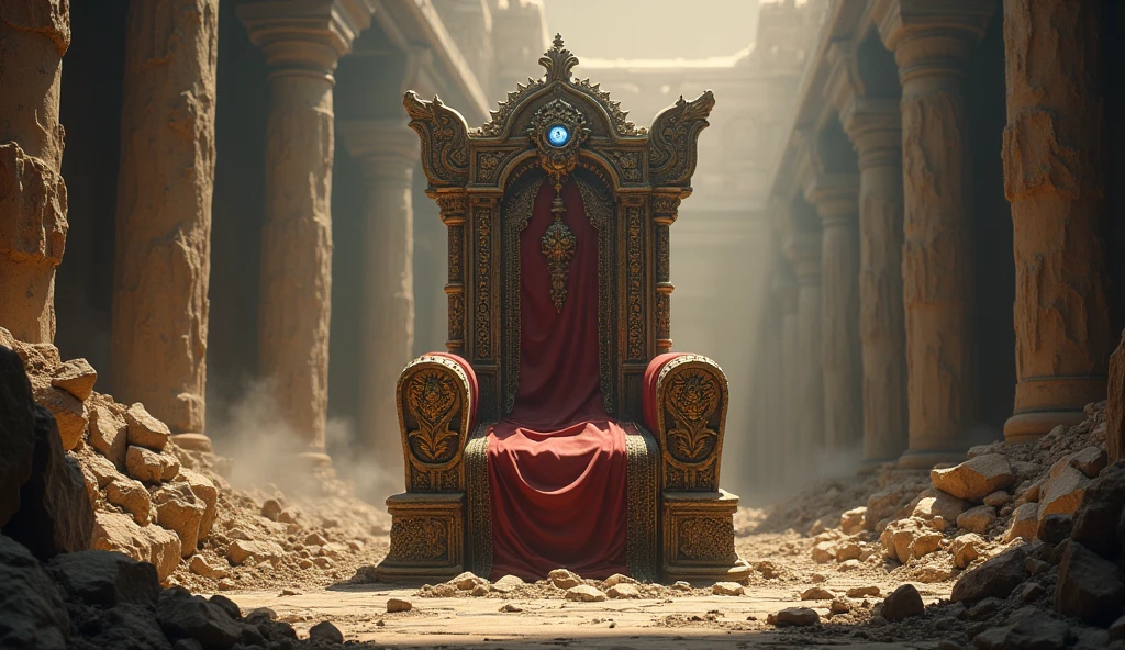  The King of Babylon's empty throne,Destruction scenario 