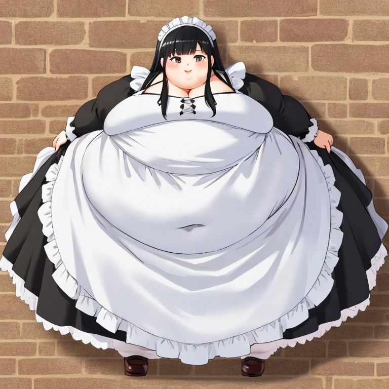 (masterpiece, best quality, hyper quality, perfect anatomy, finely detailed, intricate details, Impeccable attention to detail, masterful execution, beauty, Exceptional quality, flawless craftsmanship, expressive artistry:1.3), (bbw, chubby, plump:1.45), 1girl, nsfw, black hair, long hair, bang, wide waist, wide body,