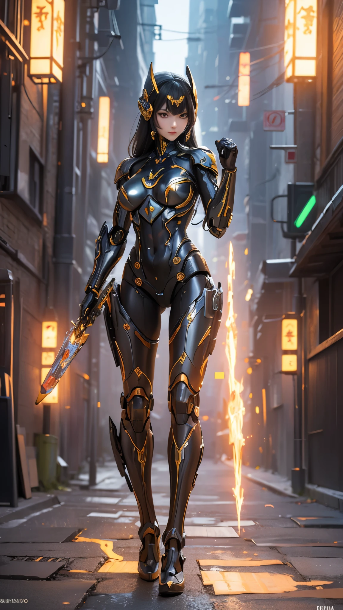 (( top quality)),( super high resolution ),( super detailed),( detailed description ),(( best CG )),( Best Artwork ), Ultra Precision Art, Amazing Painting Art,(Exquisite art:1.5),  Female Robot ,  Full Face Mecha Mask,  HONEYCOMB STRUCTURE , Streamline Mechanic Body , MULTIPLE STRUCTURE , Illumination, Fever, Heat rejection,  Dynamic Action ,  fighting pose,