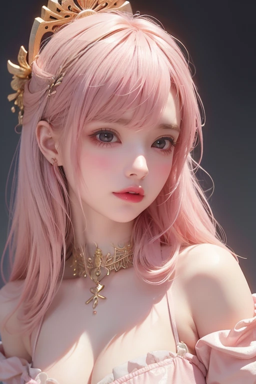 Cute sexy girl, Pink Hair, Bunny Girl, Surreal, Detailed lighting, Japanese cartoons, have