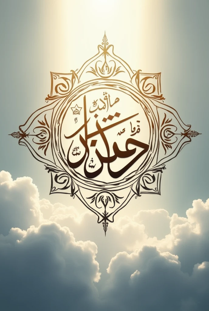 "جنة الفردوس تميم" create a arabic calligraphy