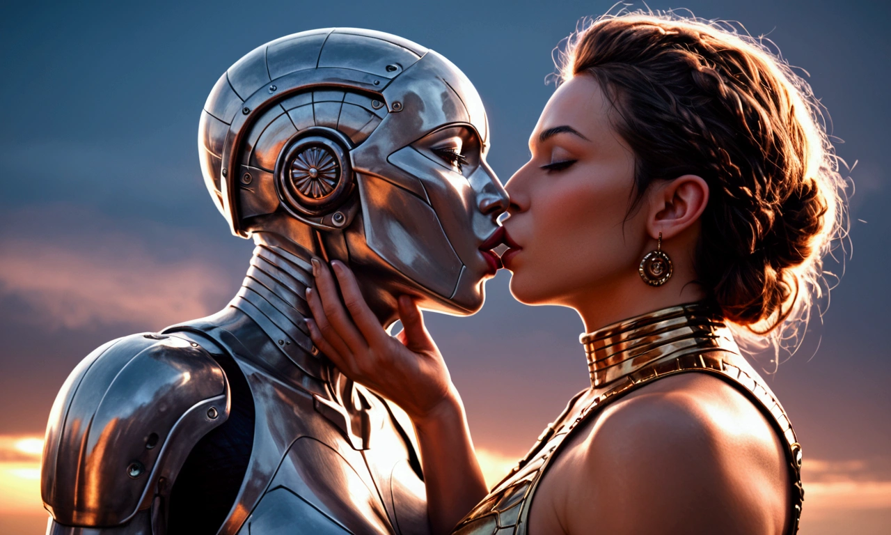 32K(tmasterpiece,k hd,hyper HD,32K)there are two people in space suits kissing each other, gold sci - fi armour, retro sci - fi picture, beeple and jean giraud, retro sci fi film, alien man with alien woman, inspired by Jim Burns, yellow space suit, by Alexander Kucharsky, kiss, 8 0's style tomasz alen kopera, dan mcpharlin
