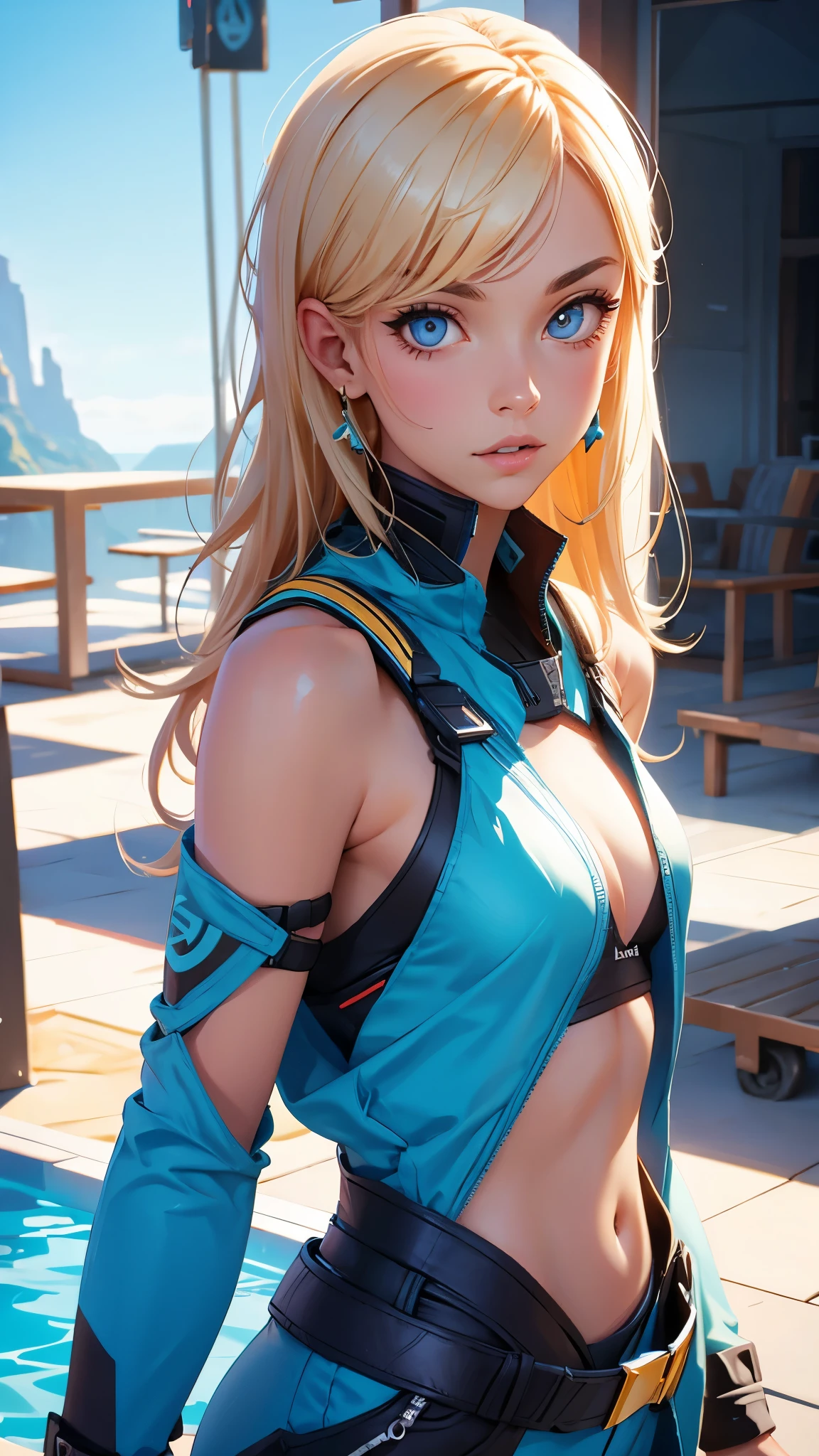 Nami from One PIace, CG 8k ultra-realista, hot woman, seductive eyes, make-up