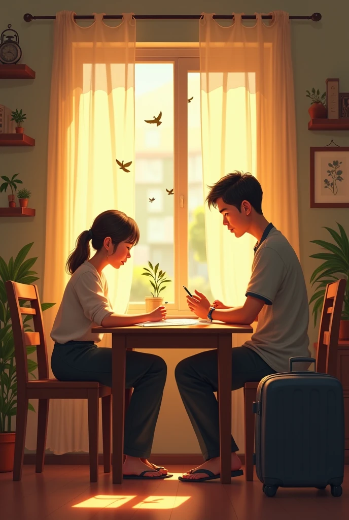 showing patience with friends in a simple art form