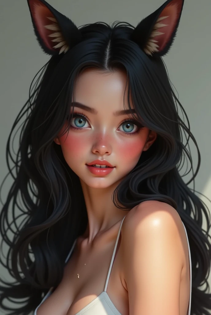 air skin”+pure green doe siren eyes cat long eyelashes ”+”,face:dimples eye shape:”+”,smile:dimples pearly white straight teeth”+”,lips:”+”,hair:jet black hair silky straight hair
+”,height:5’3”+”,age:17-18”+”,body:hourglass figure athletic ab