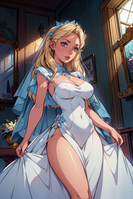Highest quality、Masterpiece、Detailed face、The most beautiful in the world、Beautiful woman、Sheer dress、Best Style、The skin is transparent、Big Breasts、Best Style、Nipples、pussy
