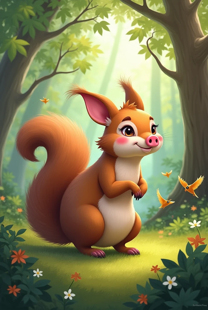 Half squirrel half pig