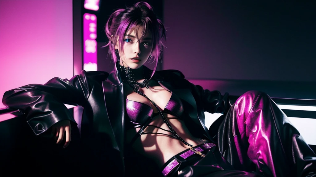 (masterpiece:1.4), (best quality:1.4), ultra high res, ultra high resolution, ((ultra detailed facial features)), HDR, (realistic, photorealistic, photo-realistic:1.37), (1 man), full body Esbian, (sexy Japanese male model), (-anime), vivid colors, ((vivid colors multicolor (Visual Kei style spikes very short hair))), (big smile), ultra detailed glam rock makeup, bold lipstick, long lashes, defined eyebrows, wearing large Visual Kei jewelery, wearing a Visual Kei cosplay, ((vivid Visual Kei outfit)), layered clothing, choker, rings, bracelets, piercings, look at the camera, cinematic light, rockstar festival stage background with multicolor lights, sweet and sexy pose