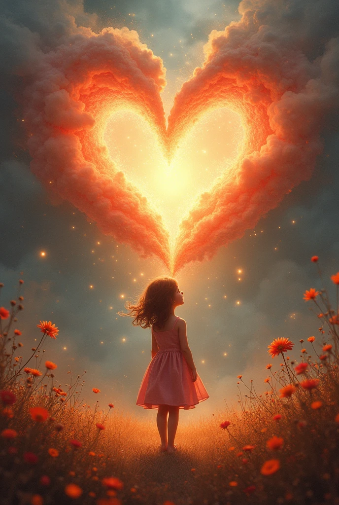  Love for a Girl ,  Beautiful Gentle ,  Warms ,  gives Wings and joyful emotions ,  The heart trembles and is filled with love,  beautiful gentle background , A beautifully shaped heart with magical light from above is tender as if made of dust,  masterpiece fails, 8 k,  complex , bright colors,  Lots of Details ,  better quality ,  maximum quality , Wonderful,  Excellent , Love ,