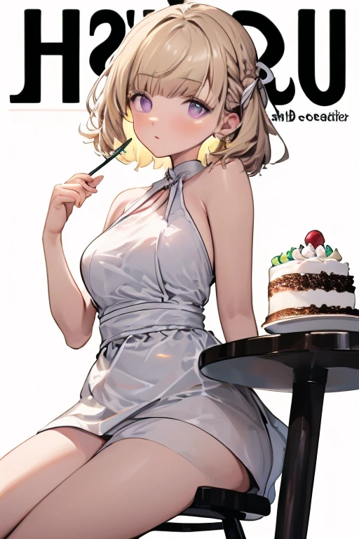 1 girl, small nose, very beautiful detailed face and eyes, bright colors, cute face, delicate beautiful face, Bright magenta eyes, cute eyes, sparkling eyes, Big eyes, (big breasts:1.3), (perky chest:1.1), (pointed chest:1.0), (cake magazine cover:1.3),highest quality, WorKs of masters, High resolution,BlacK color hair,shiny hair, side ponytail,hair between eyes,bangs, (black jacket, real clothes, cleavage, black skirts, black thighhighs, thigh strap, fingerless gloves, single glove:1.2) , spread legs, panties shot, medium hips, glamorous body, white skin, smile, thin pubric hair, super beautiful face, Super beautiful eyes, Super beautiful hair,trendy outfit,sexy and attractive,full body esbian, Real World, Natural light,perfect Natural light,(with sparkling eyes and a contagious smile), This masterpiece is not only visually stunning but also tells, make of cake cooking , in the kitchen, open mouth, looking at viewer,