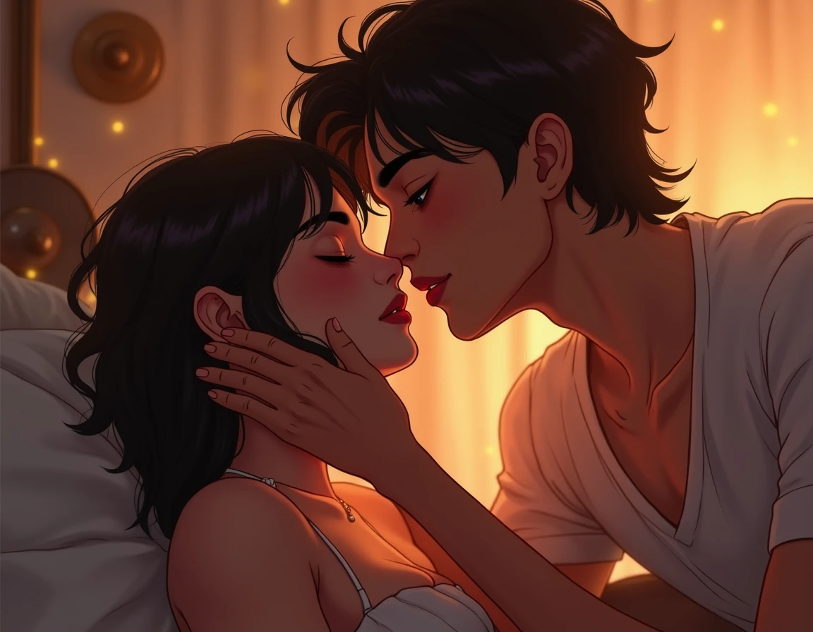me kissing my partner
