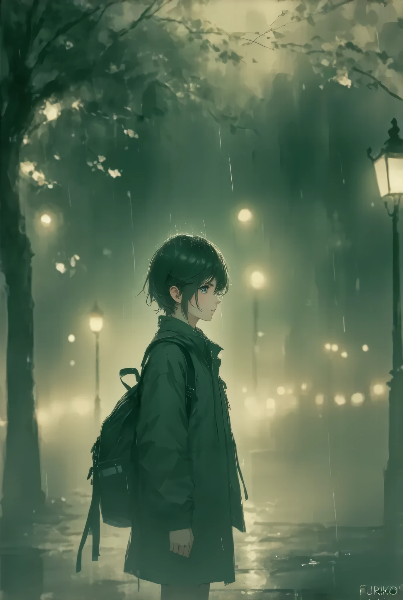 (Nostalgic expression in sepia tone, 8k, top quality, Masterpiece , Final Fantasy Style, in style of Anna Razumovskaya, :1.5),Atmospheric perspective, 8K, Very detailed, Accurate, Highest quality, masterpiece, Very detailed,, delicate and dynamic, Small faint lights, ,Nostalgic expression in sepia, May rain is green, That afternoon alone made me sad
I'm in love, I'm lonely, I can't reach my feelings was keeping warm, My first love without being able to say I love you, The heart of furiko work, The schoolyard after school There was you running, I was always looking for you in the distance Because it's a shallow dream, I can't let go of my chest