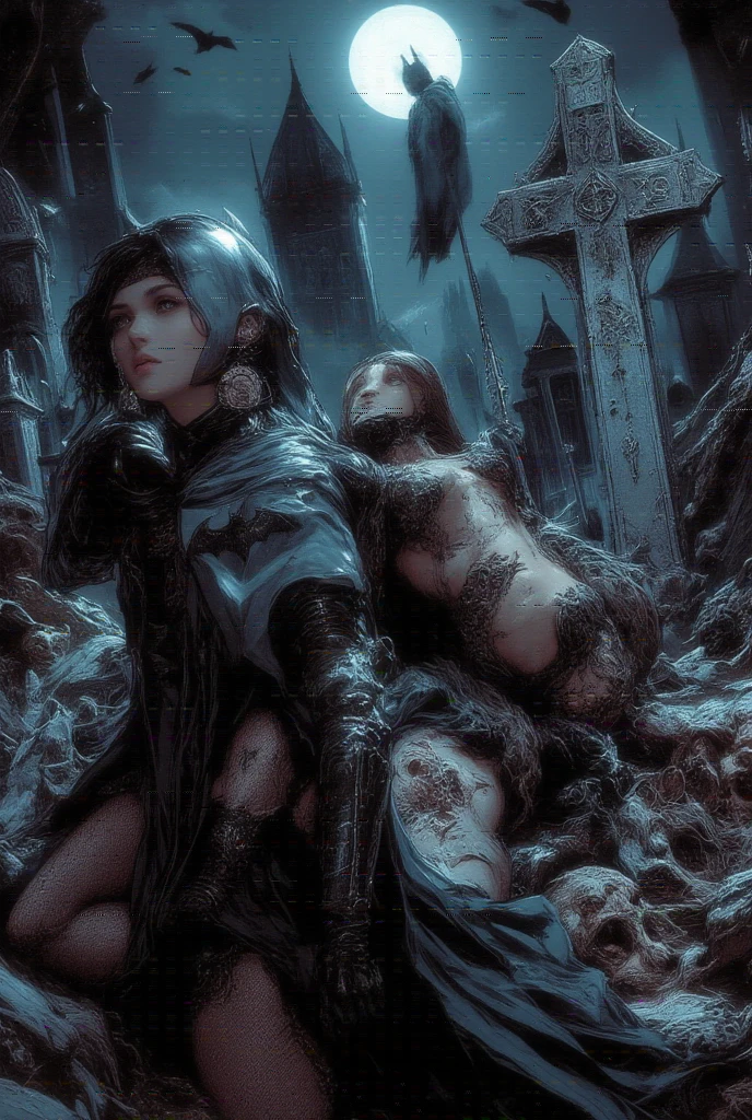 night,midnight,autumn cemetery,[female:futanari:0.1] pov,punk girls,gothic,penis,large penis,pov breasts,pov crotch,small breasts,nipples,shiny skin,tattoos,soft lighting,soft reflections,soft shadows,masterpiece,HDR