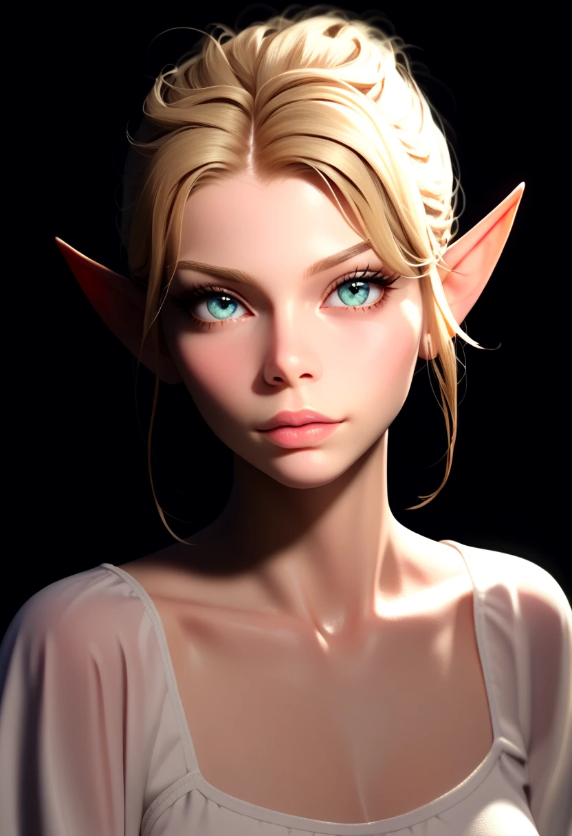 1female elf, blonde, (tiny upper body compared to the head), tiny body, source_cartoon, score_9, score_8_up, score_7_up, score_6_up, score_5_up, score_4_up