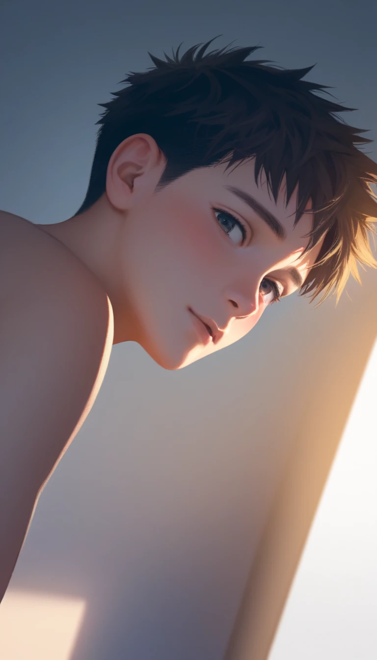 a handsome cute kiid **************** 5yr,SHOTA,delicious expression,blush,messy short hair,brown hair,from below,in bedroom,kiid face,half naked,sex anal,fullbody,hd,4k,8k,dynamics lighting,perfect lighting,realistic,16k,hd lighting,realistic lighting,perfect shadows,realistic shadows,perfect face