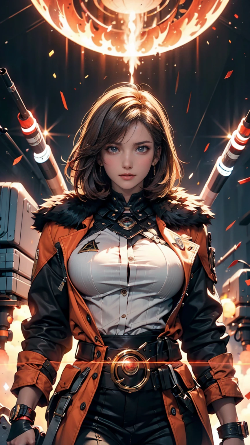 (High resolution、masterpiece:1.2)、Super detailed、(Photorealistic:1.37)、SF、Adventurer、Explore ancient ruins、Gorgeous detailed face and figure、Ideal proportions、Big Breasts、Beautiful long straight hair tied in a braided ponytail、blonde、(stylish、Holographic Coat:1.4)、Dynamic pose、Dynamic angle、treasure hunter、interstellar background、Advanced technology、Glowing Light、Extraterrestrial relics、Exciting action、Breathtaking landscapes、Amazingly detailed alien architecture、Ethereal colors、Heavenly atmosphere、Out-of-this-world scenery、laser weapon、Intense emotions、Adrenaline-pumping adventure、Thrilling suspense、Action-packed quests、Distant future、A young and beautiful woman、With stunning features and a perfect body type、Depicted as a bold and fearless treasure hunter、Explore the depths of ancient extraterrestrial ruins in outer space、This work、Incredible High Resolution(highest quality、4k、8k、High resolution、masterpiece:1.2)とSuper detailed(Photorealistic:1.37)Proud of its depiction of、The face of the hero、body、Captures every intricate detail of the surrounding environment、This work focuses on the science fiction genre.、Advanced technology、Fascinating interstellar background、Introducing the scenery of another world。Character dynamic pose and angle、It adds energy and a sense of adventure to the scene.。Her long, beautiful blonde hair is meticulously braided into a ponytail.、Enhances aesthetic appeal、Adds elegance to the overall appearance、treasure hunterとして、She encounters various relics and ancient structures、They are painted in ethereal colors with exquisite detail.、The celestial atmosphere captivates the audience.、In this work、The protagonist engages in a thrilling quest、It also features intense emotions and adrenaline-pumping action as you face dangerous challenges.、Laser weapons and futuristic elements give the game a sci-fi feel.、Providing viewers with a visually stunning and immersive experience、mynatalee woman、cr1r3、natural breasts
